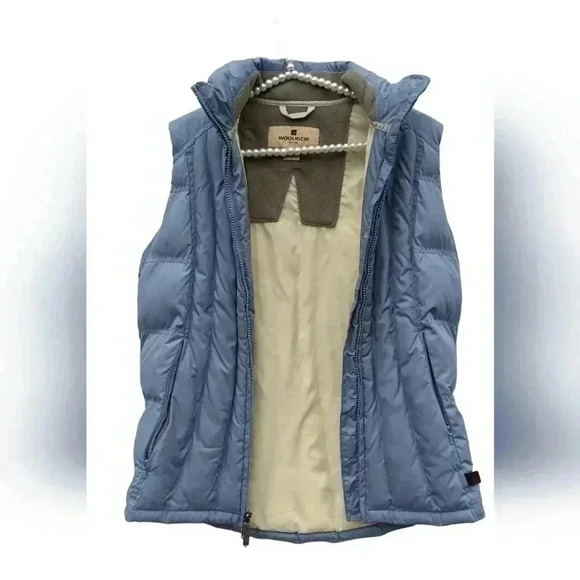 Woolrich Womens Light Blue Full-Zip-Up Puffer Vest Size Extra Small - Picture 4 of 5